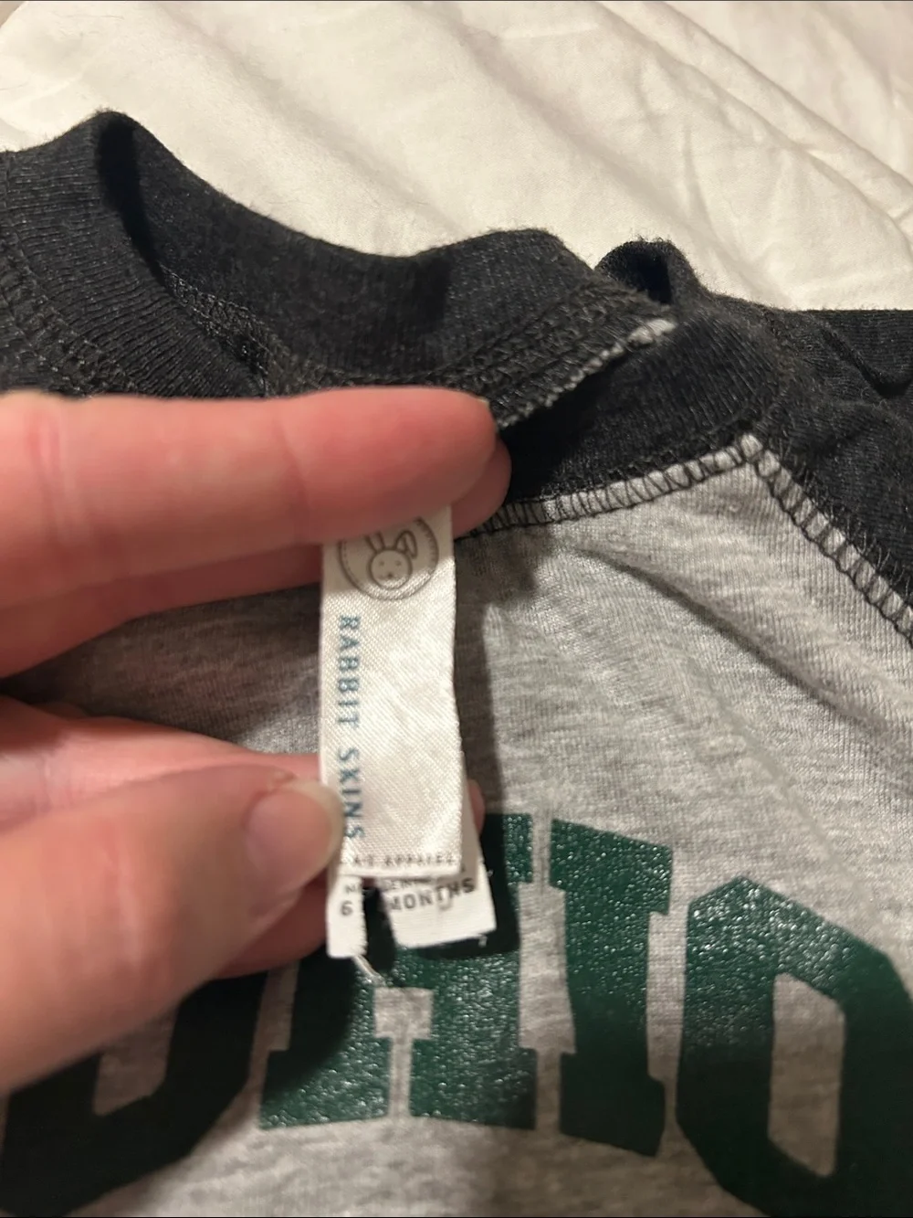 Rabbit Skins Gray Ohio Bobcats Paw Infant Bodysuit Onesie 6 Months